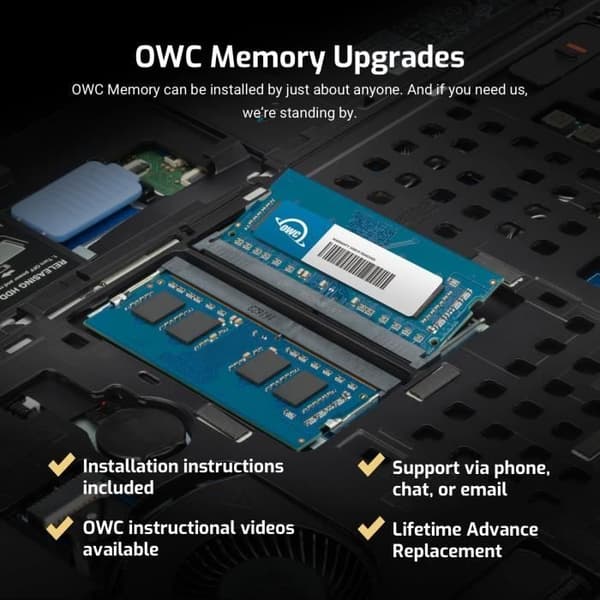 Minne SO-DIMM - OWC - PC12800 DDR3L - 16 Go - 1600 MHz - Non ECC - Kompatibel med iMac 27" 2015