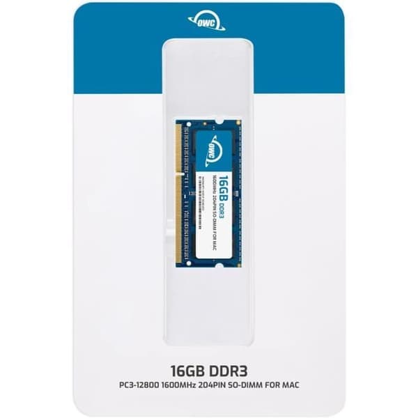 Minne SO-DIMM - OWC - PC12800 DDR3L - 16 Go - 1600 MHz - Non ECC - Kompatibel med iMac 27" 2015