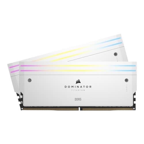 CORSAIR Dominator Titanium RGB - DDR5 - sats - 32 GB: 2 x 16 GB - DIMM 288-pin - 6600 MHz / PC5-52800 - ej buffrad