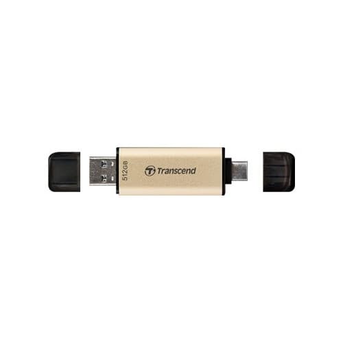 Transcend JetFlash 930C - USB flash-enhet - 512 GB Guld