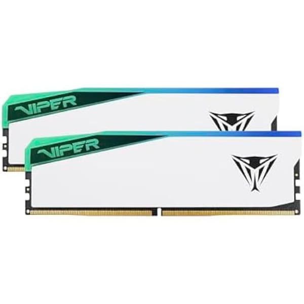 RAM DDR5 - PATRIOT MEMORY - Viper Elite 5 RGB - 32 GB (2 x 16 GB) - 7000MT/s - Vit kylare vit