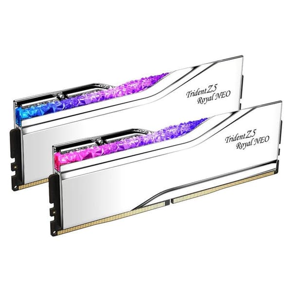 G.Skill Trident Z5 Royal Neo RGB 2x16GB 6000 Mhz CL28 DDR5-minne - Silver