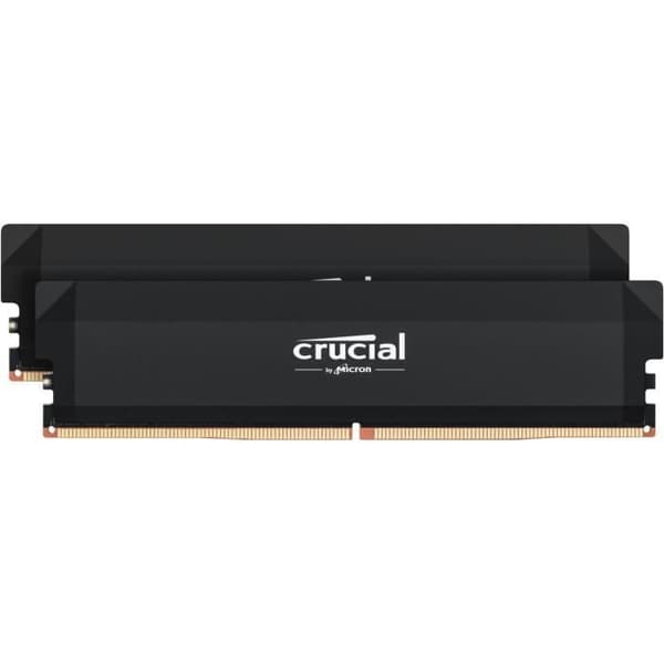 CRUCIAL Minne RAM DDR5 PRO - Överklockningsutgåvan - Kit 64GB (2 x 32GO) - 6000 MT/s - CL40 - UDIMM - Svart