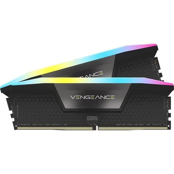 RAM-minne - CORSAIR - Vengeance RGB DDR5 RAM 64GB (2x32GB) 6400MHz CL32 - Svart