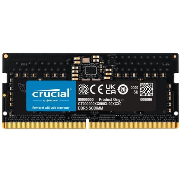 RAM-minne - CRUCIAL - DDR5-4800 SODIMM - 8 GB (CT8G48C40S5)
