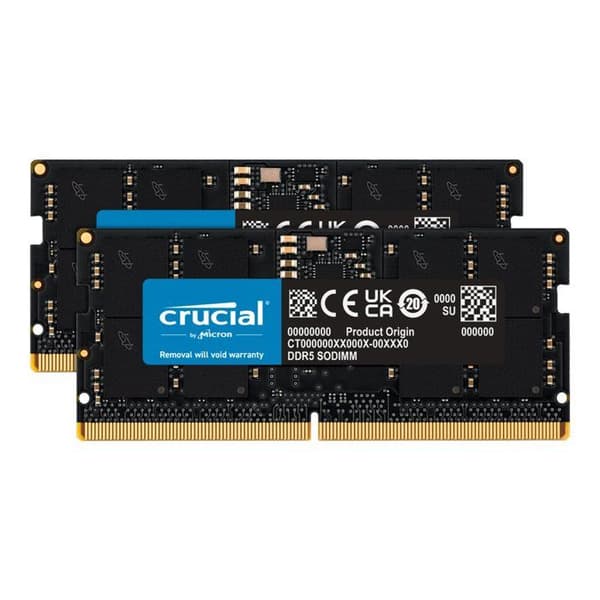 Uppgradering RAM - CRUCIAL - 48Go - DDR5 - SODIMM - 5600MHz