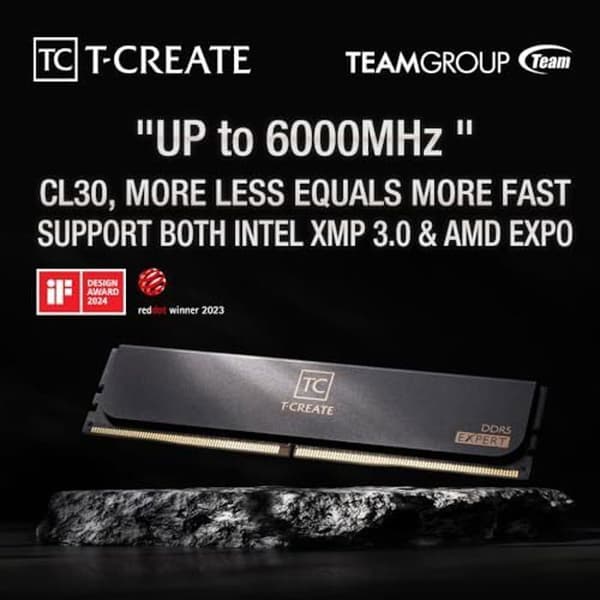 Minne moduler - TEAMGROUP - T-CREATE EXPERT - 32 GB - DDR5 6000 MHz - ECC