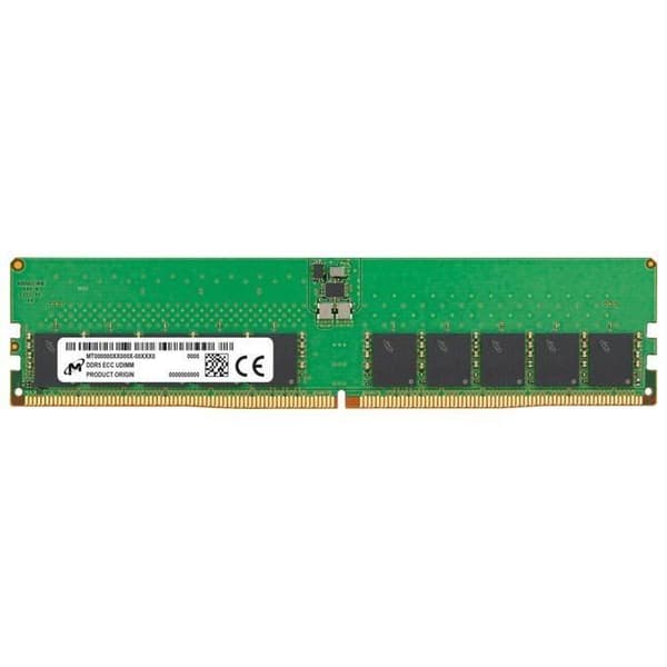 MICRON Server Minnesmodul|DDR5|32GB|UDIMM-ECC|4800MHz|CL 40|1.1V|MTC20C2085S1EC48BA1R