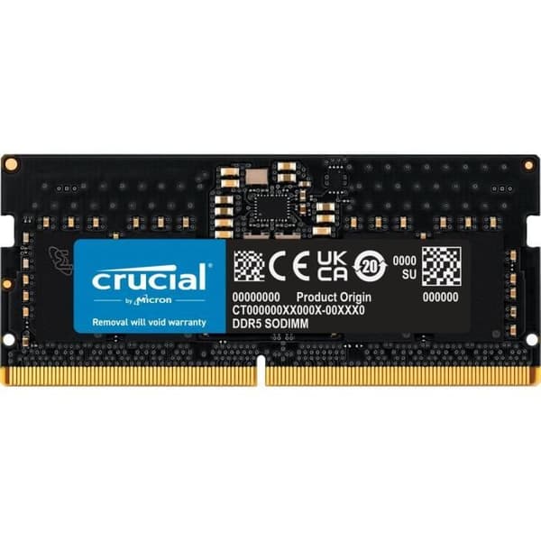 Crucial RAM-minne DDR5 - 64GB - 5600 MT/s - CL46 - SODIMM