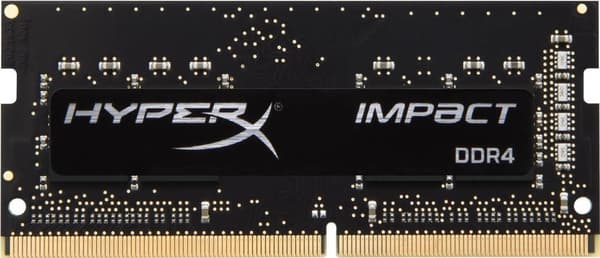 Kingston FURY Impact - DDR4 - moduuli - 16 Gt - SO DIMM 260-PIN - 3200 MHz / PC4-25600 - CL20 - 1,2 V - puskuroimaton - ei-ECC - musta (KF432S20IB/16)