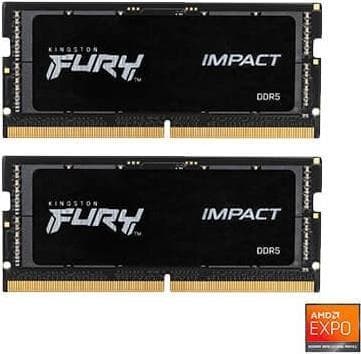 Kingston Technology FURY Impact -muistimoduuli 32 Gt 2 x 16 Gt DDR5 5600 MHz (KF556S40IBK2-32)