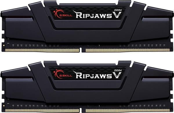 G.Skill Ripjaws V - DDR4 - Kit - 16GB: 2 x 8GB - DIMM 288-PIN - 4600MHz / PC4-36800 - CL19 - 1,5V - obuffrad - icke-ECC - Classic Black