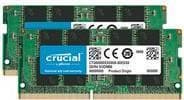 Micron Crucial - DDR4 - 32 GB: 2 x 16 GB - SO DIMM 260-PIN - 3200MHz / PC4-25600 - CL22 - ikke-ECC (CT2K16G4SFRA32A)