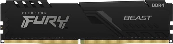Kingston FURY Beast - DDR4 - Kit - 64 Gt: 4 x 16 Gt - DIMM 288-PIN - 3600 MHz / PC4-28800 - CL18 - 1,35 V - puskuroimaton - ei-ECC - musta
