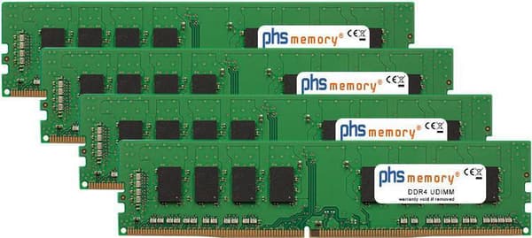 PHS-muisti 64 Gt (4x16 Gt) RAM-muistisarja Dell Precision 3630 Tower DDR4 UDIMM 2666MHz PC4-2666V-U (SP274726)