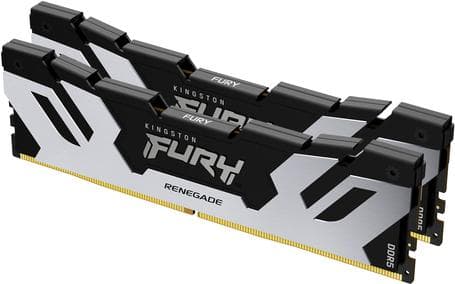 Kingston FURY Renegade Silver - DDR5 - Kit - 32 Gt: 2 x 16 Gt - DIMM 288-PIN - 6400 MHz / PC5-51200 - CL32 - 1,4 V - puskuroimaton - on-die ECC (KF564