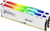 KINGSTON FURY Beast 32 Gt DIMM 5600MT/s DDR5 CL36 Kit, 2 valkoista RGB EXPO (KF556C36BWEAK2-32)