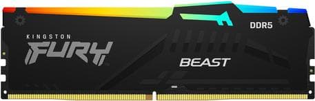 Kingston FURY Beast RGB - DDR5 - modul - 32 GB - DIMM 288-PIN - 5200 MHz / PC5-41600 - CL40 - 1,25 V - ubufret - on-die ECC (KF552C40BBA-32)
