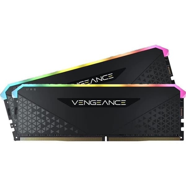 RAM-minne - CORSAIR - Vengeance RGB RS DDR4 - 16GB 2x8GB DIMM - 3600 MHz - 1,35V - Svart (CMG16GX4M2D3600C)