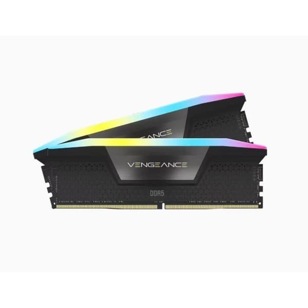 RAM-minne - CORSAIR - Vengeance RGB DDR5 - 32GB 2x16GB DIMM - 5600 MHz - 1,25V - Svart (CMH32GX5M2B5600C40K)