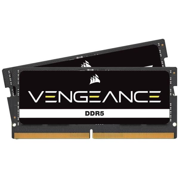 RAM-minne - CORSAIR - CMSX64GX5M2A4800C40 - VENGEANCE - DDR5 - 64Go 2x32Go SODIMM - 4800MT/s - CL 40 - 1.1V