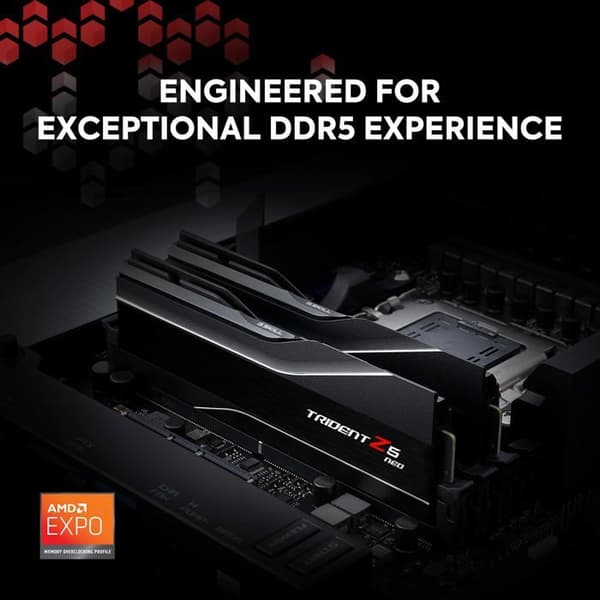 G.Skill Trident Z5 Neo - DDR5 - Kit - 64GB: 2 x 32GB - DIMM 288-PIN - 6000 MHz / PC5-48000 - CL32 - icke-ECC -