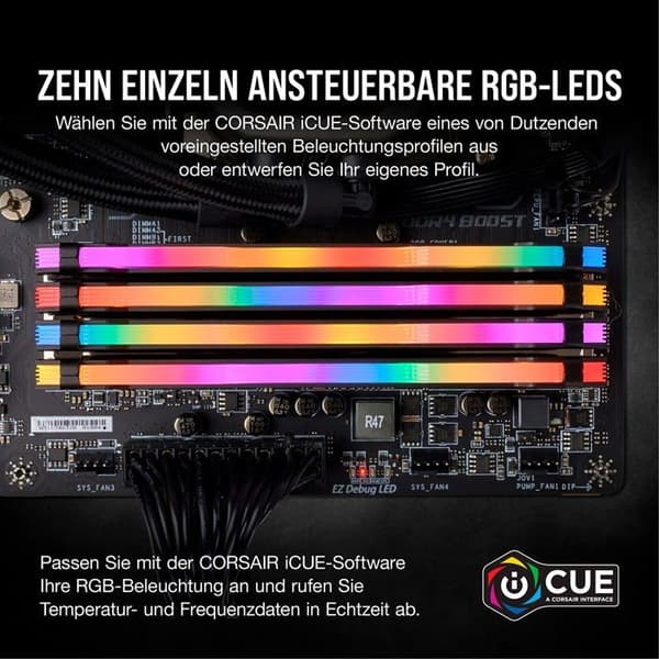 Corsair - Vengeance CMW64GX4M2D3600C18 - 64 GB 3600 MHz DDR4-minne - RGB