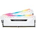 Miniatyrbild 1 av 3: CORSAIR DDR4 PC-minne - Vengeance RGB Pro 16 GB (2 x 8 GB) - 2666 MHz - CAS 16 - RGB LED - Vit (CMW16GX4M2A2666C16W)