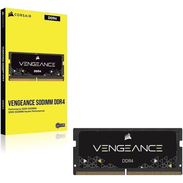 RAM-minne - CORSAIR - Vengeance SODIMM 32GB DDR4 3200MHz CL22 - Svart - Obufferad - 1x32GB
