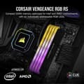 Miniatyrbild 5 av 6: RAM-minne - CORSAIR - Vengeance RGB RS DDR4 - 16GB 2x8GB DIMM - 3600 MHz - 1,35V - Svart (CMG16GX4M2D3600C)