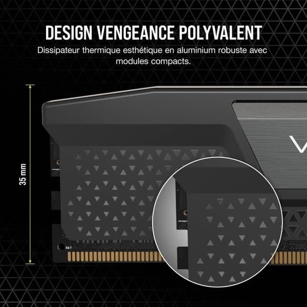 CORSAIR Vengeance 32GB 2x16GB - DDR5 5200MHz - CAS40 - Svart (CMK32GX5M2B5200C40)