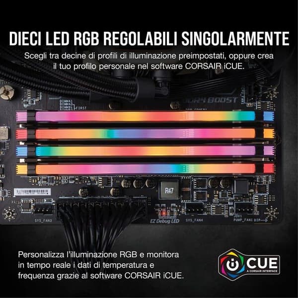 RAM-minne - Corsair - Vengeance RGB PRO - 128 GB - DDR4 3200 MHz - CL16 - Fyrkanal