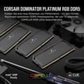Miniatyrbild 2 av 3: Corsair Dominator Platinum DDR5 2x16GB 7200C34 RAM - svart