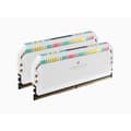 Miniatyrbild 2 av 6: RAM-minne - CORSAIR - DOMINATOR PLATINUM RGB DDR5 - 32GB 2x16GB DIMM - 5200 MHz - 1,25V - Vit (CMT32GX5M2B5200C40W)
