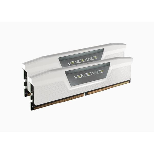 RAM-minne - CORSAIR - Vengeance DDR5 - 32GB 2x16GB DIMM - 5200 MHz - 1,25V - Vit (CMK32GX5M2B5200C40W)