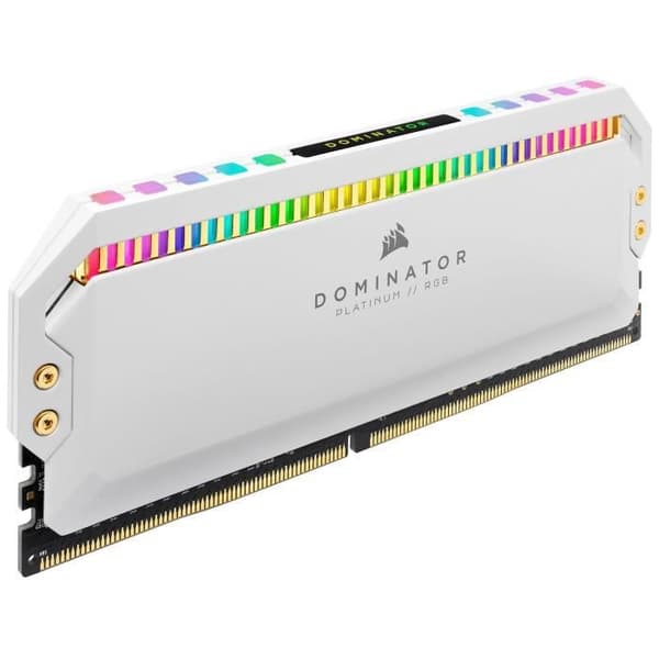 CORSAIR PC-minne DDR4 - DOMINATOR PLATINUM RGB 16GB (2x8GB) - 3200 MHz - C16 - Vit (CMT16GX4M2C3200C16W)
