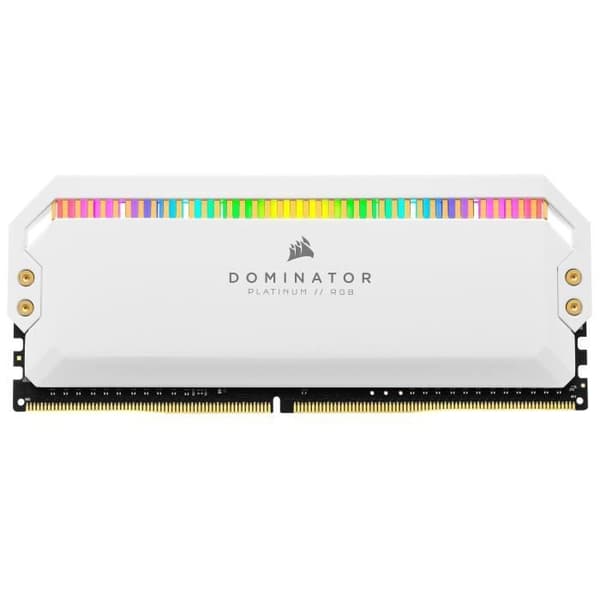 CORSAIR PC-minne DDR4 - DOMINATOR PLATINUM RGB 16GB (2x8GB) - 3200 MHz - C16 - Vit (CMT16GX4M2C3200C16W)