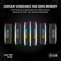Miniatyrbild 3 av 6: RAM - CORSAIR Vengeance RGB DDR5 - 32GB 2x16GB DIMM - 5200MHz - Obuffrad, 40-40-40-77, XMP 3.0, Black Heatspreader, RGB LED,