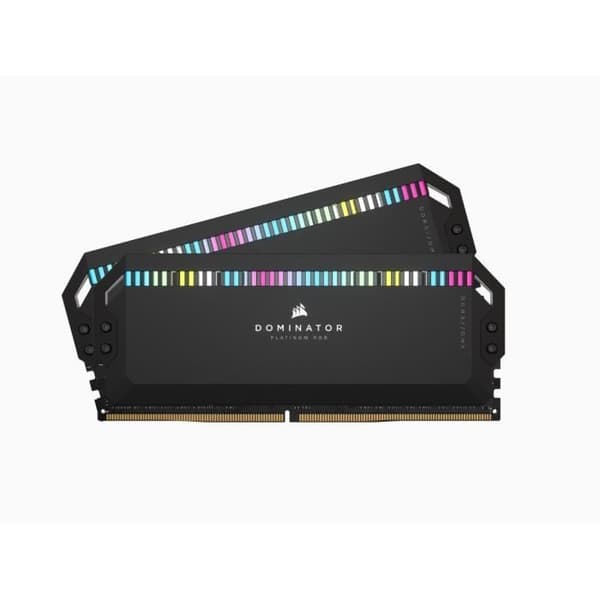 RAM-minne - CORSAIR - DOMINATOR PLATINUM RGB DDR5 - 32GB 2x16GB DIMM - 6200 MHz - 1,3V - Svart (CMT32GX5M2X6200C36)