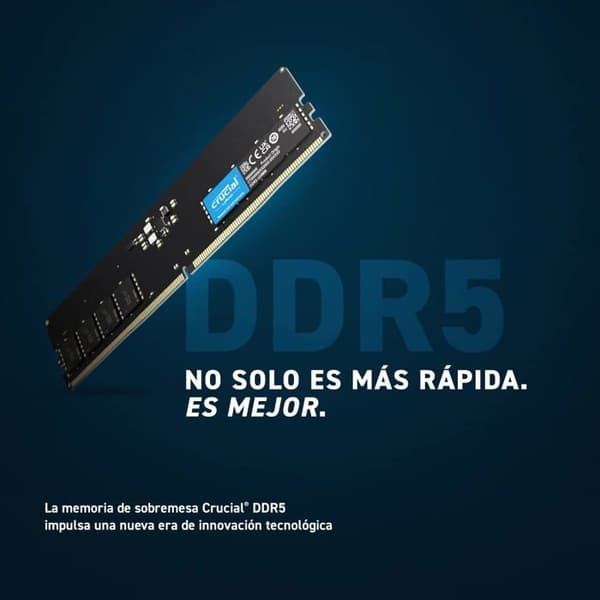 RAM - CRUCIAL - 16 GB DDR5-5600 UDIMM CL46 - Hög hastighet och stor kapacitet