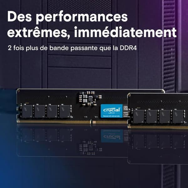 CRUCIAL RAM 8GB DDR5 5600MHZ (ELLER 5200MHZ ELLER 4800MHZ) DISKTOPMINNE