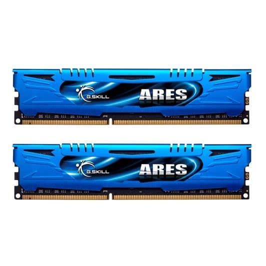 G.SKILL RAM PC3-17000 / DDR3 2133 Mhz - F3-2133C10D-16GAB - DDR3 Performance Series - Ares - Låg profil