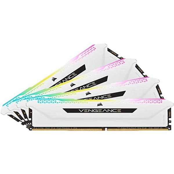 Corsair Vengeance RGB PRO SL Series 64 GB (4 x 16 GB) 3200 MHz CL16 Quad Channel DDR4 RAM Kit - Vit