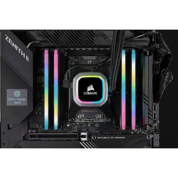 Corsair Vengeance RGB PRO SL Series 64 GB DDR4 3200 MHz CL16 Quad Channel Kit - Svart