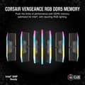 Miniatyrbild 2 av 3: Corsair Vengeance RGB DDR5 32 GB (2 x 16 GB) 6200 MHz CL36 RAM - Svart - Dual Channel Kit