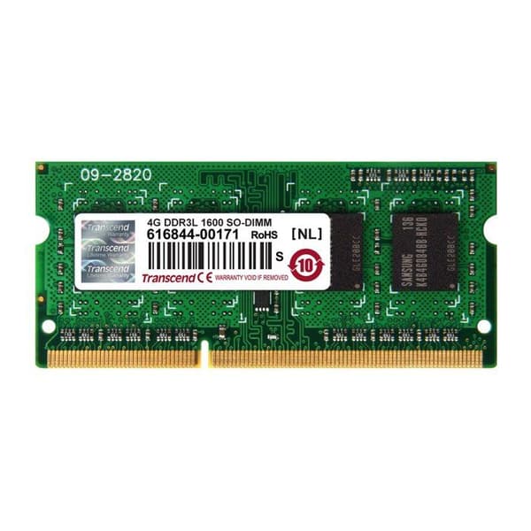 DDR3L PC-minne - TRANSCEND - 4 GB - SO DIMM 204 stift - 1600 MHz / PC3L-12800 - CL11