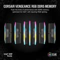 Miniatyrbild 2 av 3: RAM-minne - CORSAIR - Vengeance RGB DDR5 RAM 64GB (2x32GB) 6400MHz CL32 - Svart
