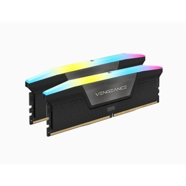 RAM-muisti - CORSAIR - Vengeance RGB DDR5 - 32GB 2x16GB DIMM - 6000 MHz - 1.35V - Musta (CMH32GX5M2D6000C36)