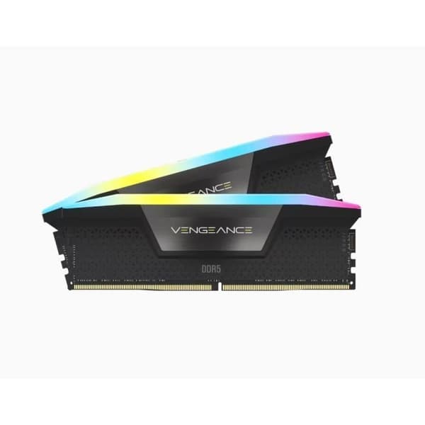 RAM-muisti - CORSAIR - Vengeance RGB DDR5 - 32GB 2x16GB DIMM - 6000 MHz - 1.35V - Musta (CMH32GX5M2D6000C36)