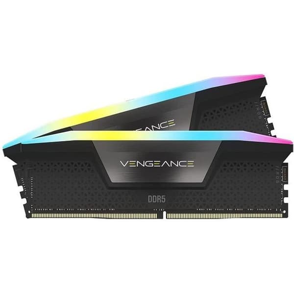 RAM-muisti - CORSAIR - Vengeance RGB DDR5 - 32GB 2x16GB DIMM - 6000MT/s - Intel XMP - 1.40V - Musta (CMH32GX5M2E6000C36)